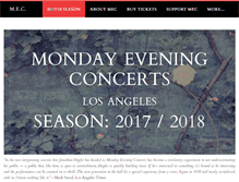 Tablet Screenshot of mondayeveningconcerts.org